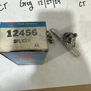 Four Seasons 12456 Straight Air Conditioning Splicer with R12 Service Port