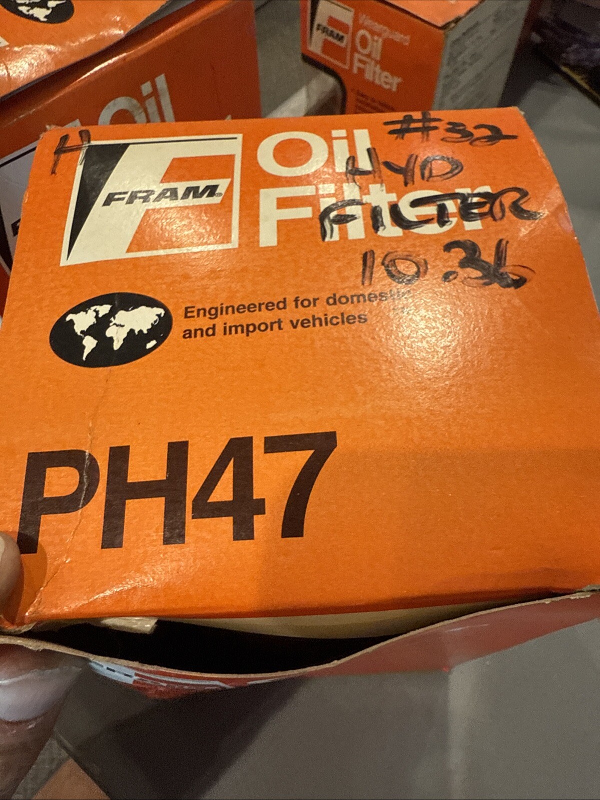 Fram PH47 Spin-On Oil Filter 6.63" H x 5.07" OD *DAMAGED BOX* NEW - Image 3