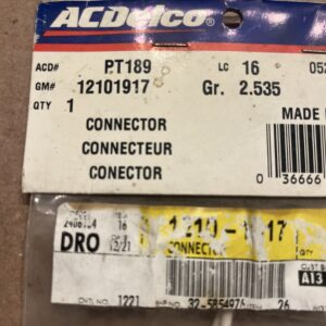 GM 12101917 / ACDelco PT189 NOS Engine Cooling Fan Wire Connector 12101917 NOS