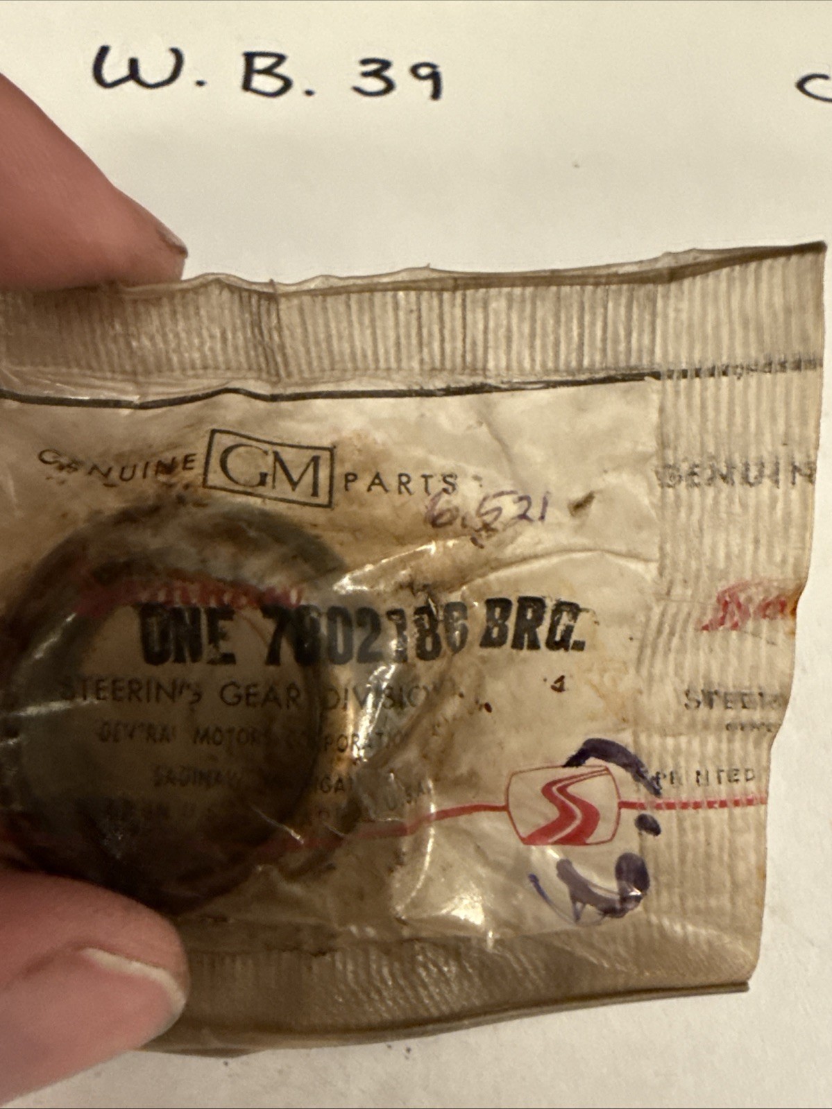 GM 7802186 Steering Column Bearing (upper shaft lower bearing) 1967 Chevy NOS - Image 3