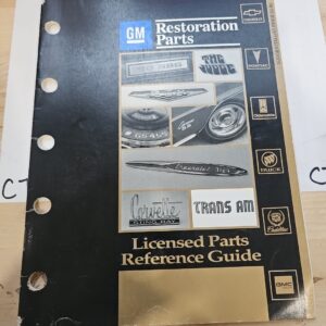 GM Restoration Parts, Licensed Parts Reference Guide 1993 Edition