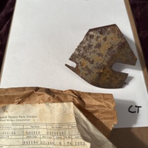 GM Rust Corvette starter wire shield guard 64-68 69 70 71 72 73 74 75 76-82