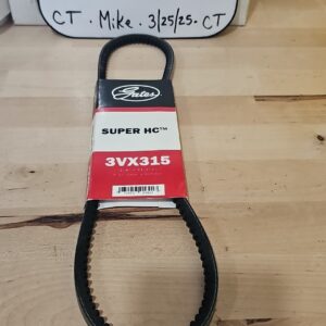 Gates 3VX315 Super HC Narrow Section Molded Notch V-Belt