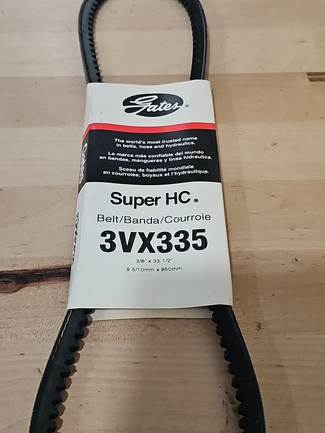 Gates 3VX335 Super HC Narrow Section Molded Notch V-Belt - Image 3