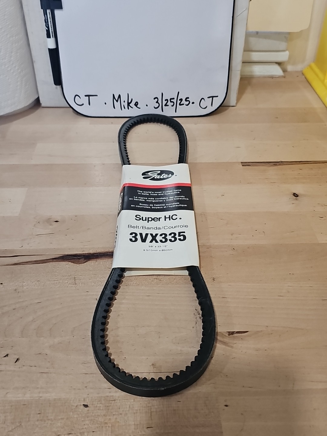 Gates 3VX335 Super HC Narrow Section Molded Notch V-Belt