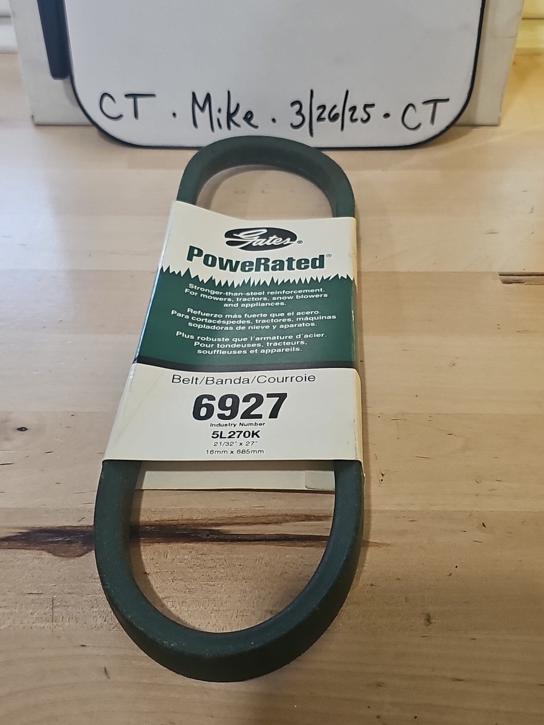 Gates 6927 PoweRated FHP Medium Horse-Power V-Belt
