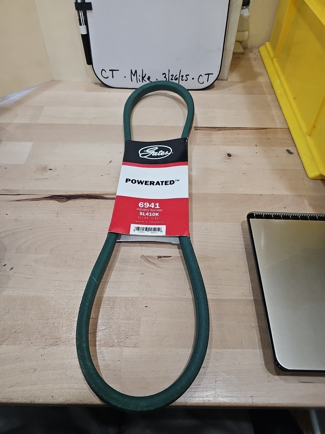 Gates 6941 Accessory Drive Belt 41 In. X 21/32 In., Powe Rated V Belt, Aramid - Image 3