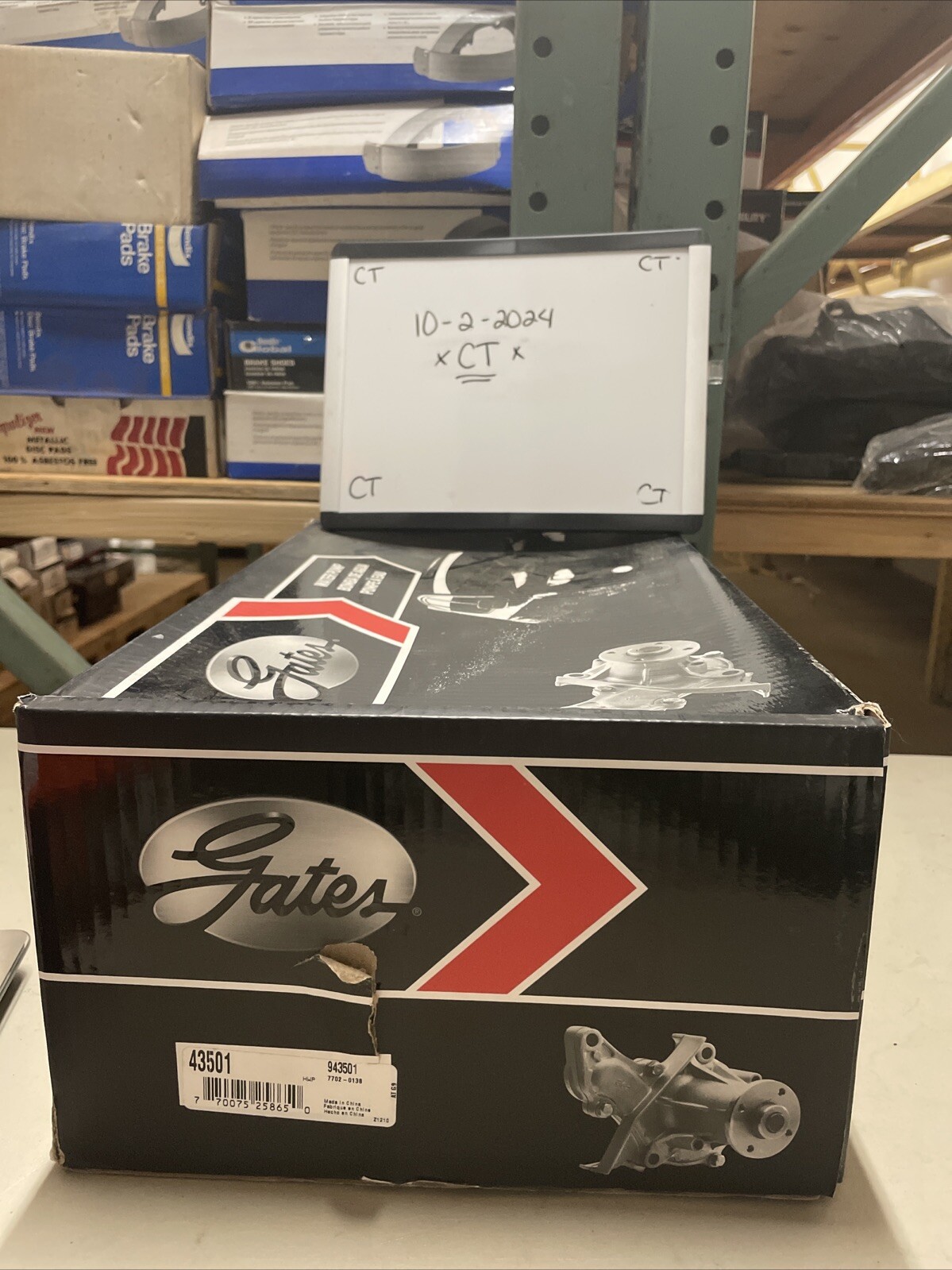 Gates Water Pump New 43501