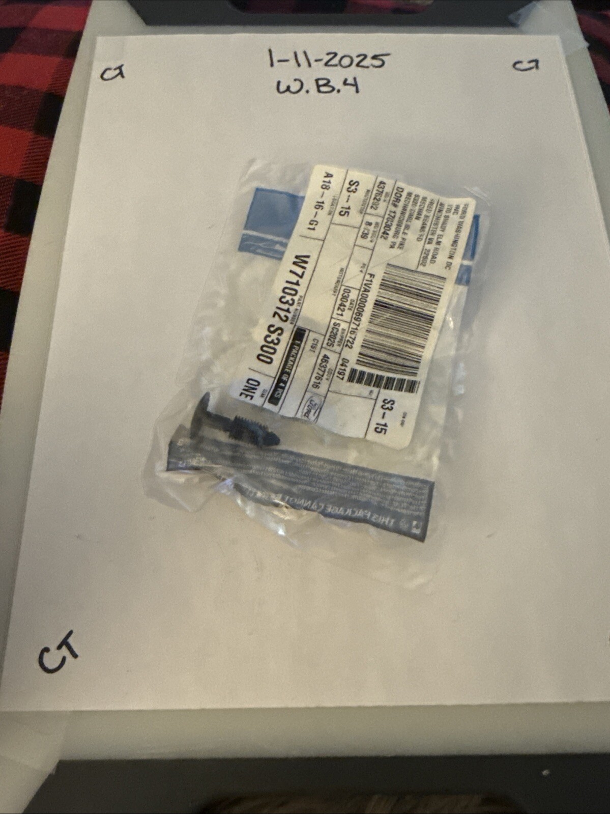 Genuine Ford Cowl Grille Pin W710312-S300 - Image 4