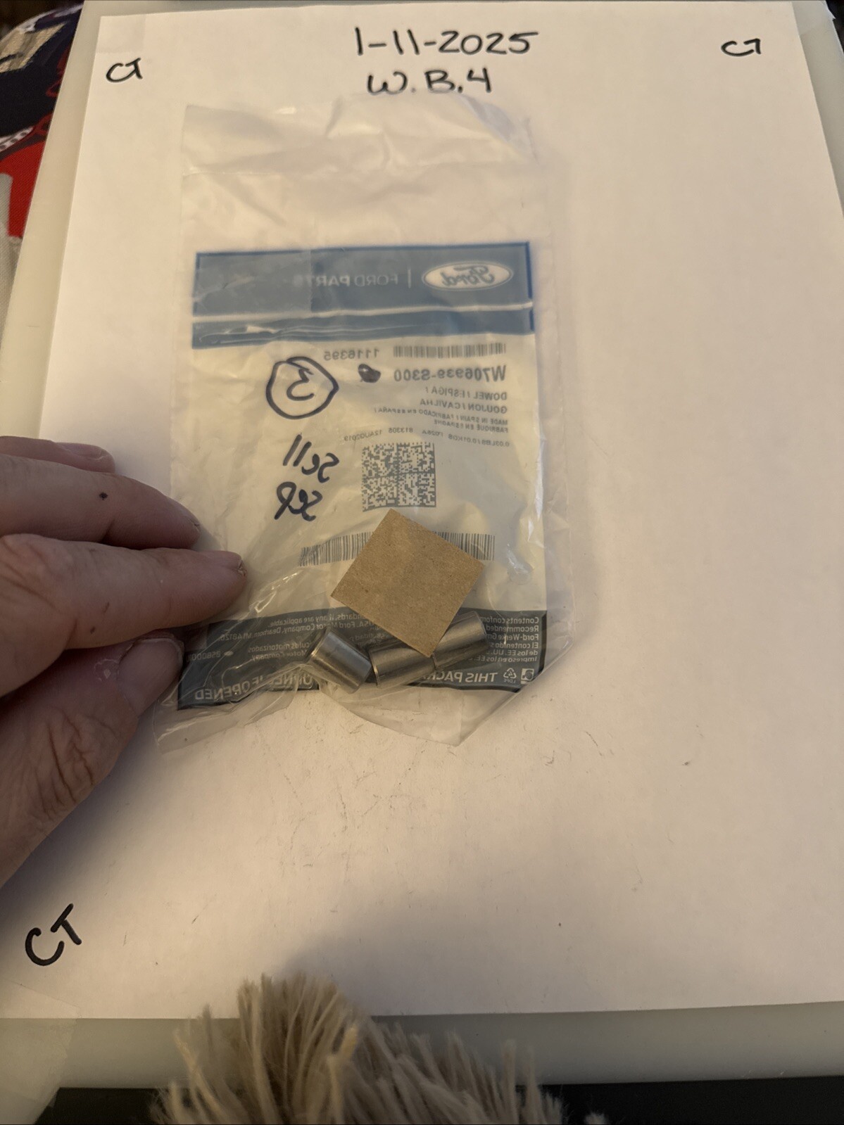 Genuine Ford Dowel Pin ***SOLD INDIVIDUALLY*** W706939-S300 - Image 3