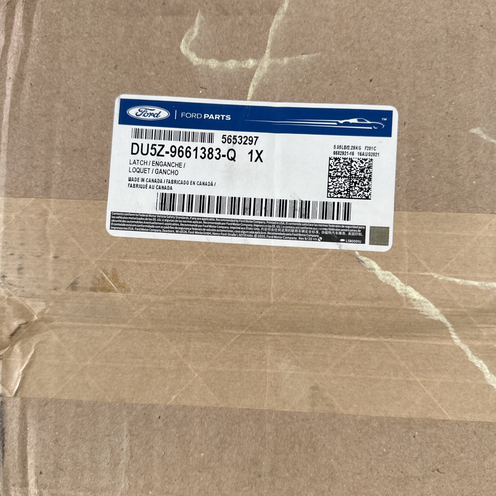 Genuine Ford Explorer 2016-2019 Rear Center Seat Latch Assembly DU5Z-9661383-Q