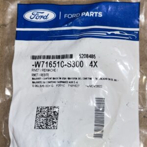 Genuine Ford Fender Liner Rivet -W716510-S300 (pack Of 4)