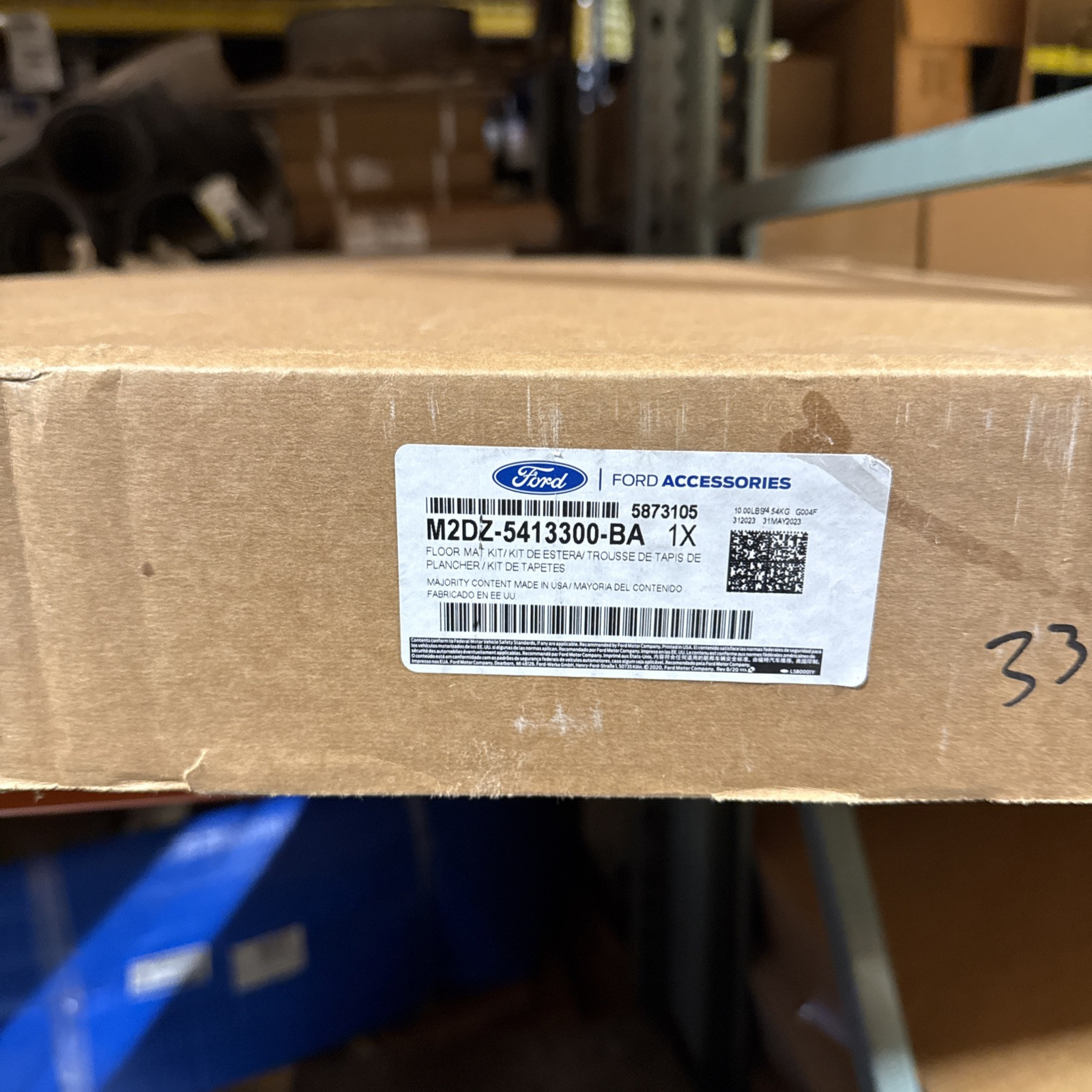 Genuine Ford Floor Liners - For Vinyl Flooring 2-Door M2DZ-5413300-BA - Image 3