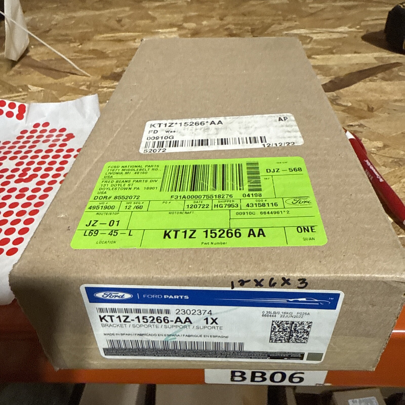 Genuine Ford Fog Lamp Bezel KT1Z-15266-AA