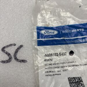 Genuine Ford Idler Pulley Bolt -N808102-S437