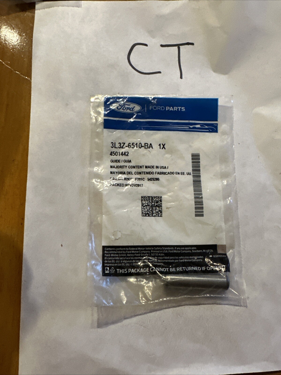 Genuine Ford OE Guide - Valve 3L3Z-6510-BA