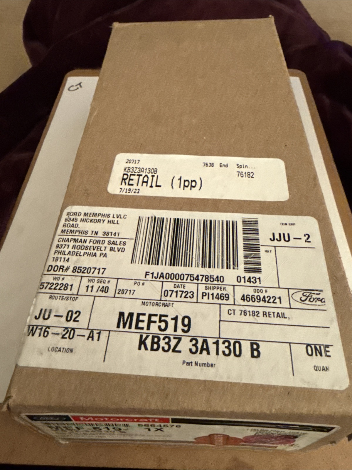 Genuine Ford Outer Tie Rod KB3Z-3A130-B - Image 3