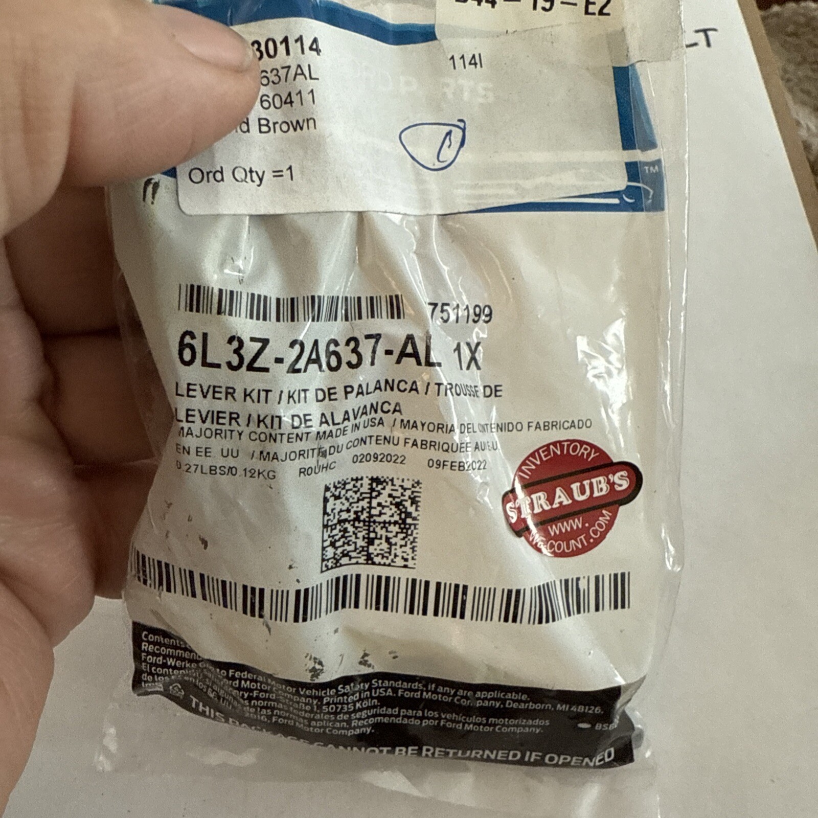 Genuine Ford Parking Brake Lever 6L3Z-2A637-AL - Image 3