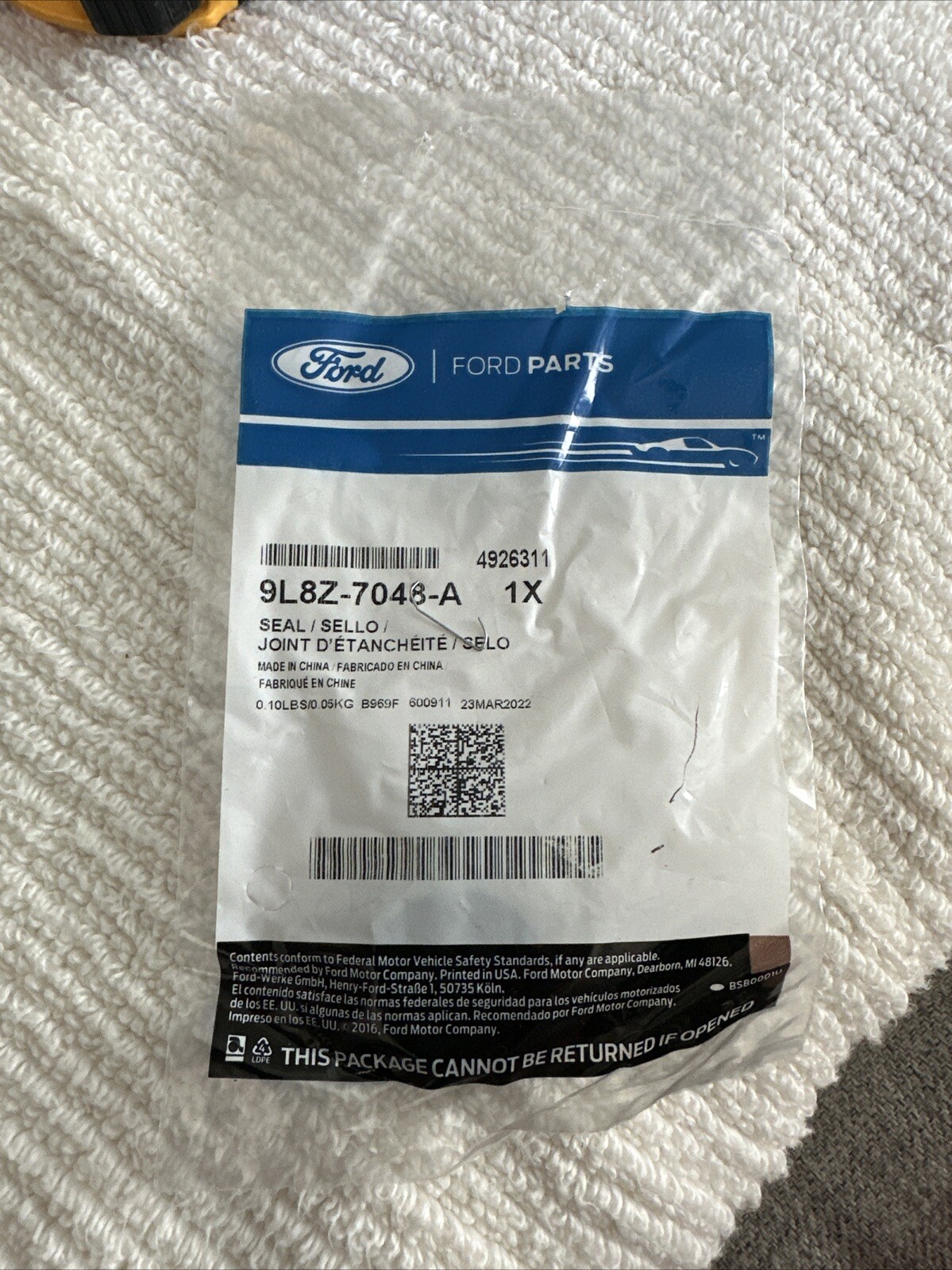 Genuine Ford Seal Assembly Oil 9L8Z-7048-A