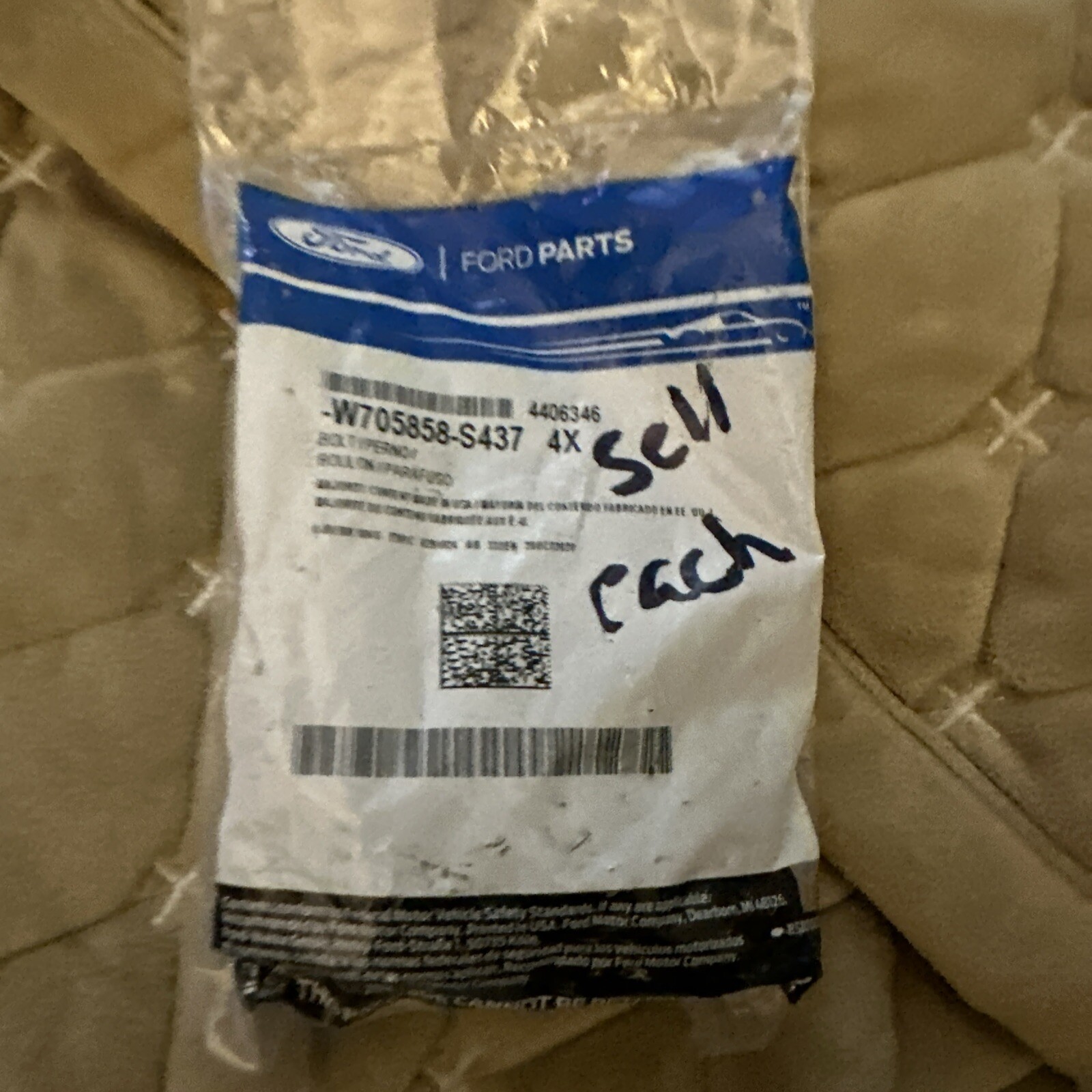 Genuine Ford Starter Bolt -W705858-S437 (1) Bolt