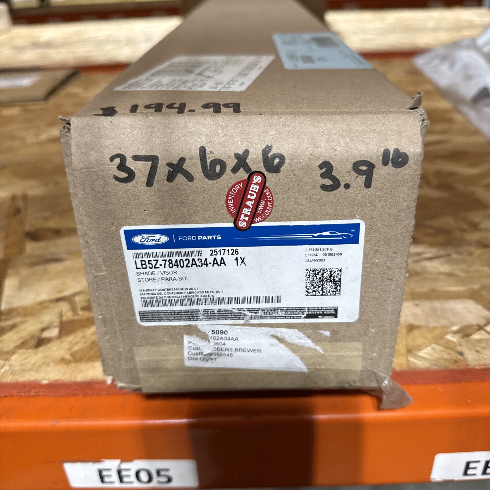 Genuine Ford Sunshade LB5Z-78402A34-AA