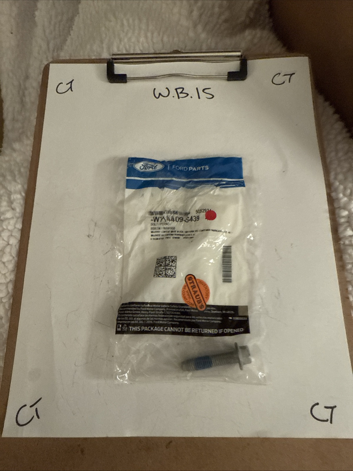 Genuine Ford Upper Shaft Bolt -W714409-S439