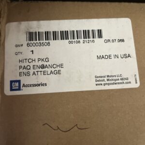 Genuine GM 1,000-lb.-Capacity Trailer Hitch GM Part No 60003508 - NIB