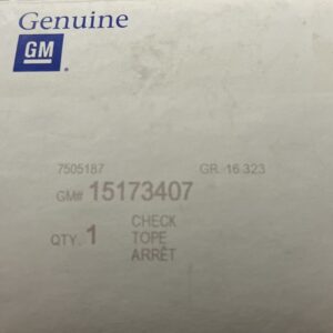 Genuine GM 15173407 Check Front Side Door 1999-2007 (NOS)