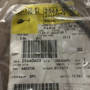 Genuine GM 25660603 Rod, Front Side Door Lock Cyl