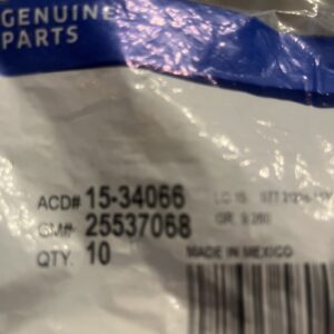 Genuine GM Multi-Purpose O-Ring 25537068 (sold Individually)