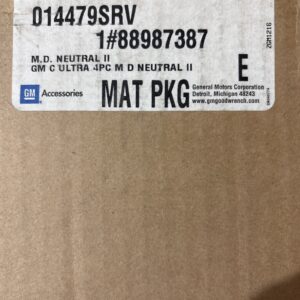 Genuine GM OEM 88987387 Mat Pkg Front & Rear Carpet NOS