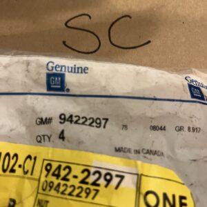 Genuine GM OEM 9422297 Rear Brake Backing Plate Nut (sold Individually)