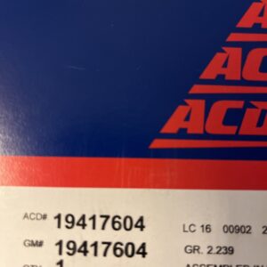 Genuine GM Spark Plug Wire Kit 19417604