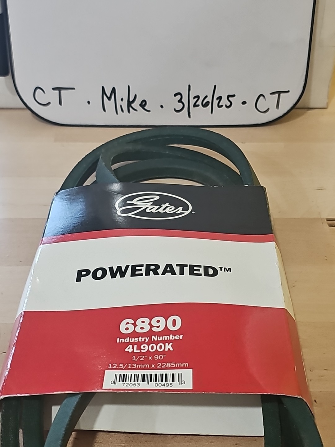 Genuine Gates PoweRated 6890 V-Belt - Image 3