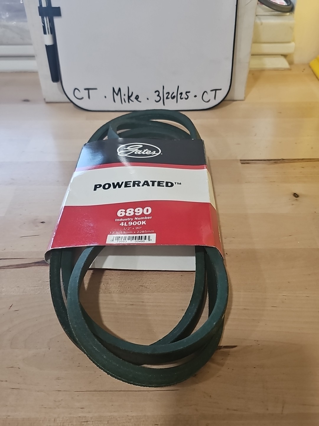 Genuine Gates PoweRated 6890 V-Belt