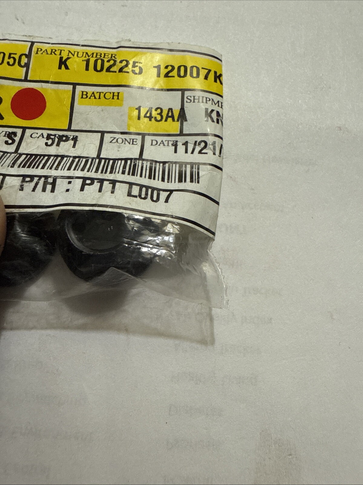 Genuine Hyundai Ball Joint (1) Nut 10225-12007-K - Image 3