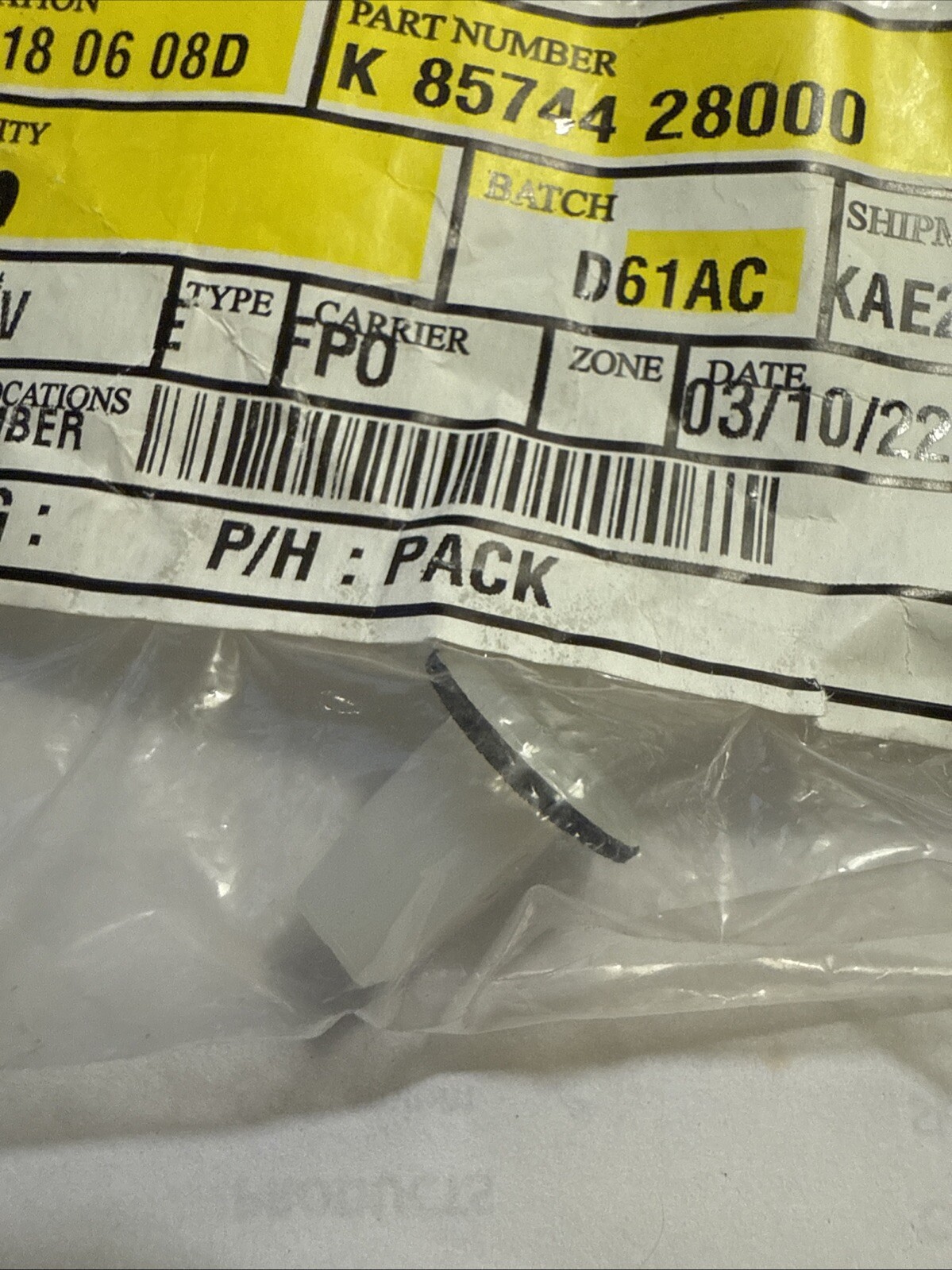 Genuine Kia Interior Quarter Panel Trim Panel Grommet 85744-28000 - Image 3