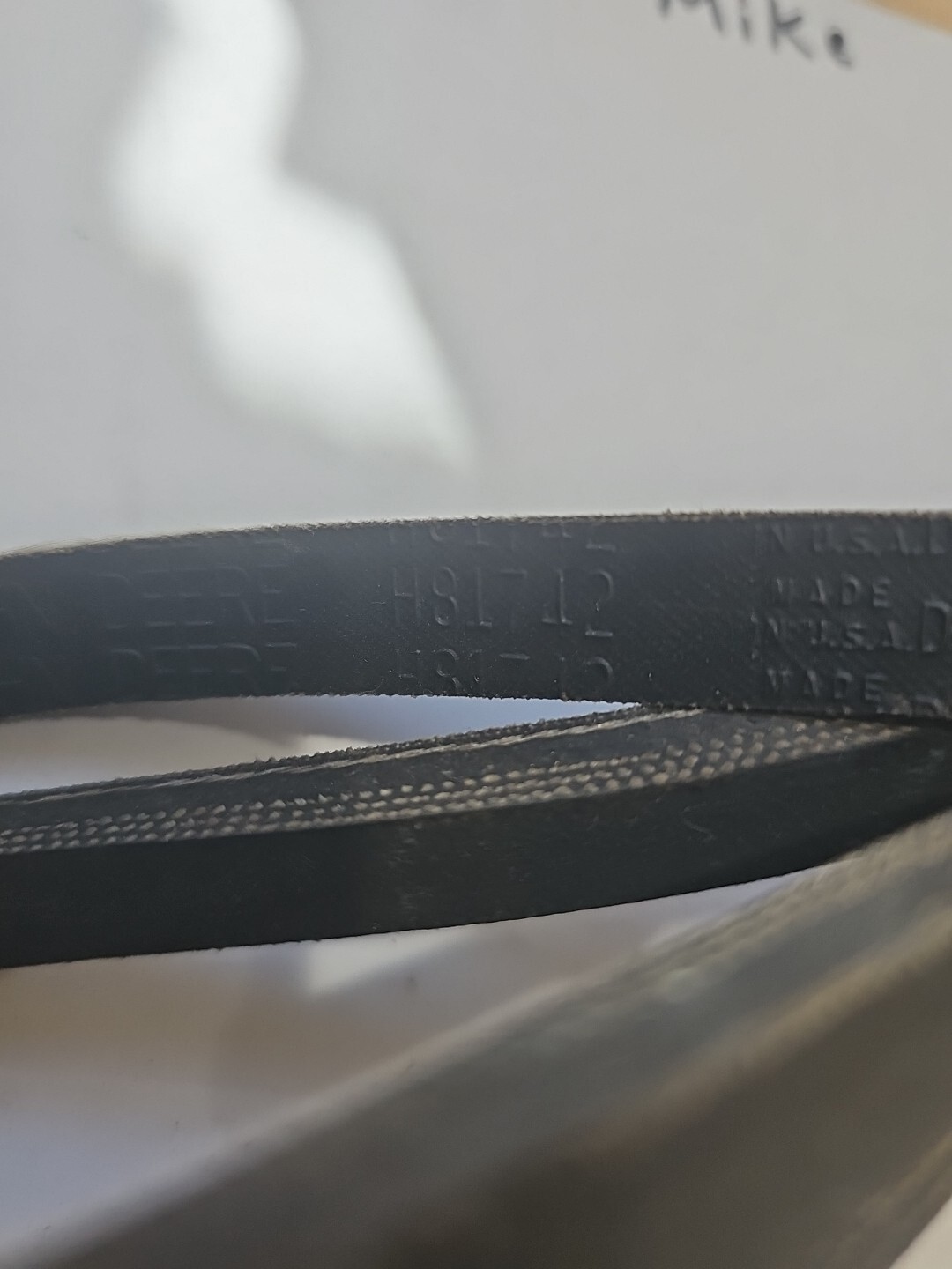 Genuine OEM JOHN DEERE COMBINE/ MINI EXCAVATOR A/C BELT H81742 - Image 3