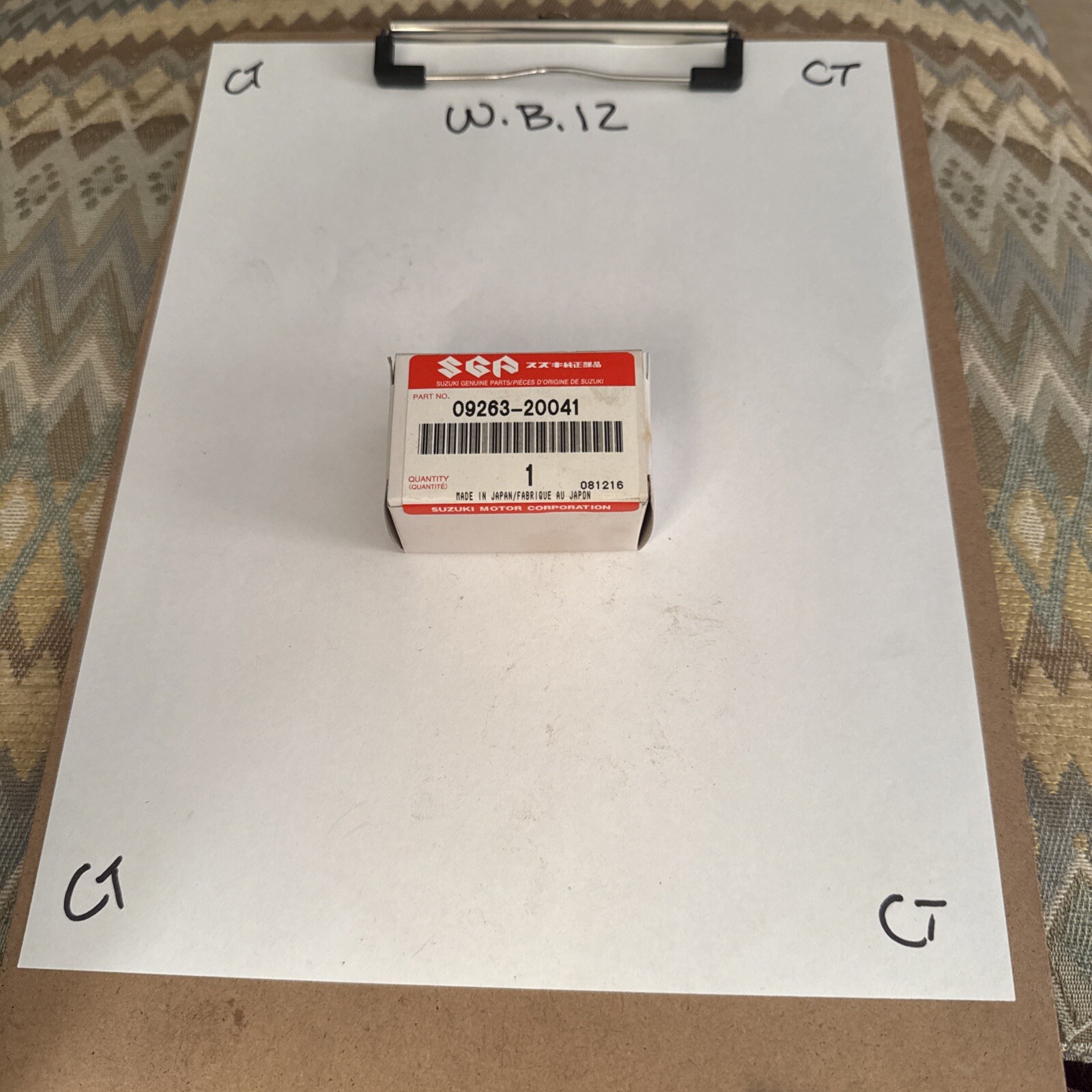 Genuine Original OEM NOS Suzuki P/N 09263-20041 Swing arm Bearing New