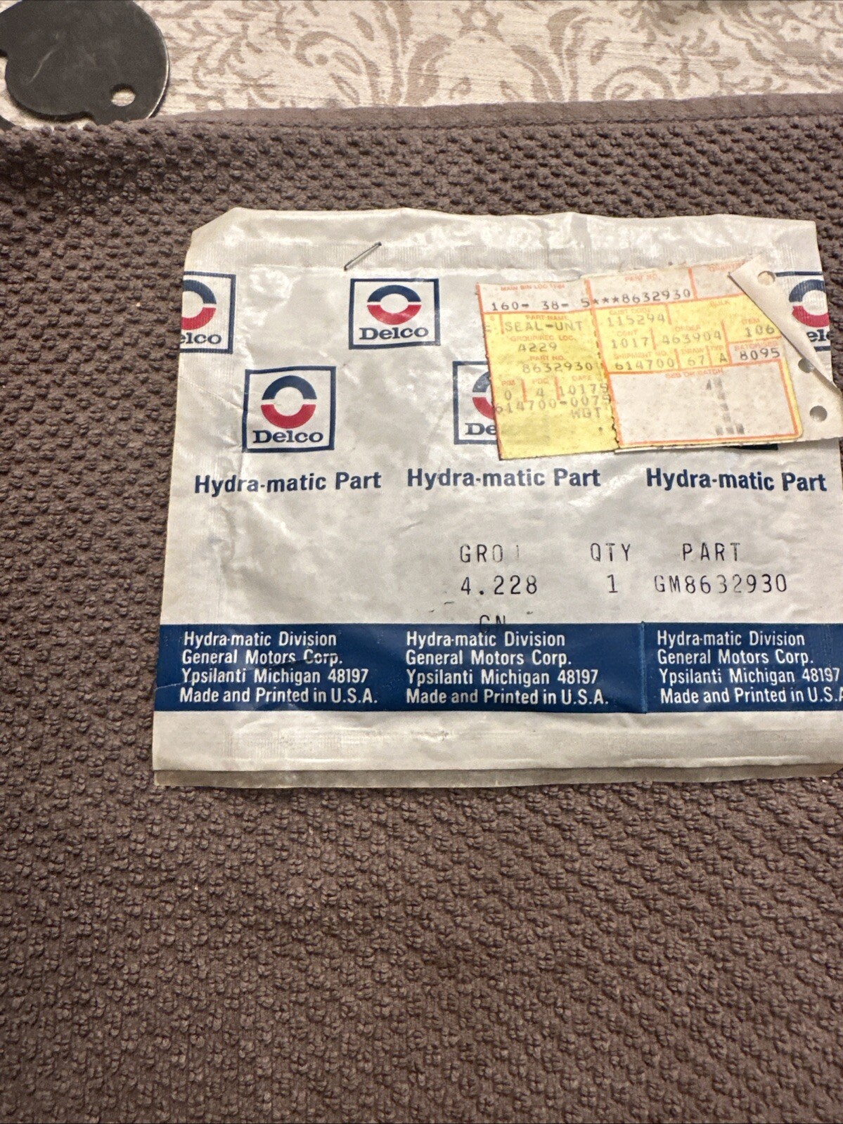 Gm Hydra-matic Part Gm 8632930