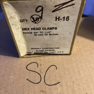 Gold Seal Clamps H-16 3/4” To 1 1/2” Box Of 9
