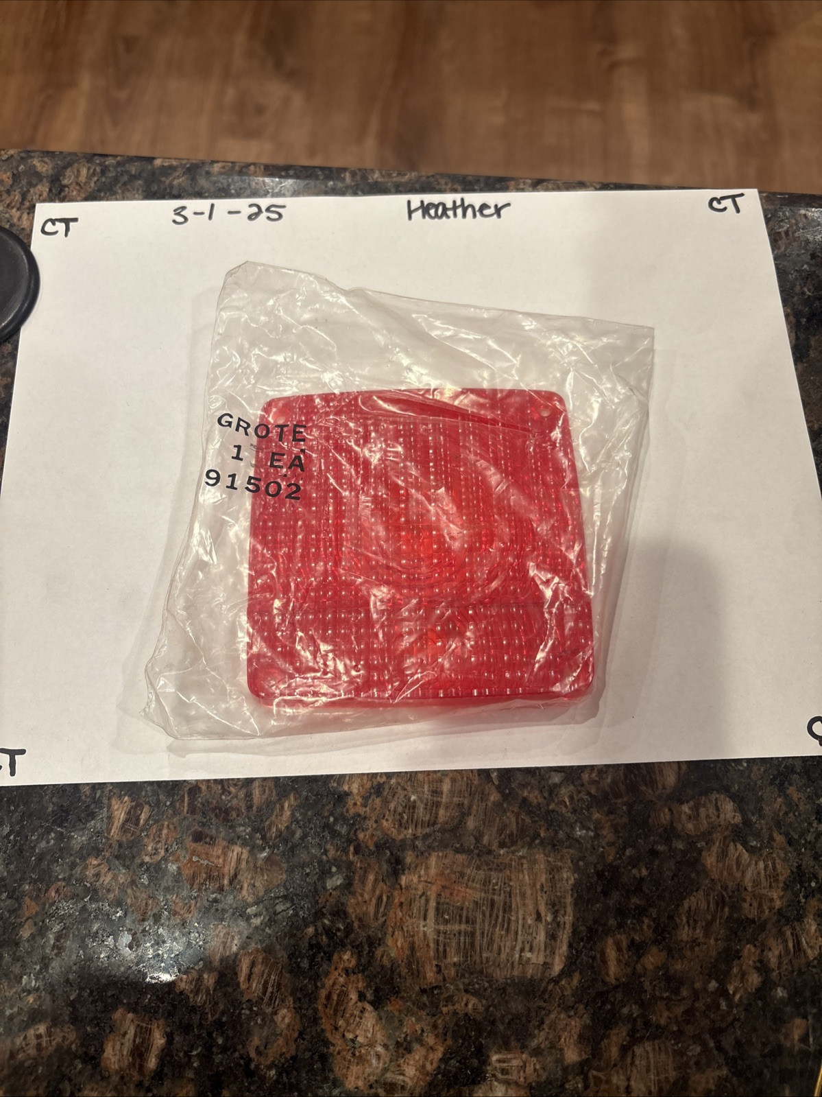 Grote 91502 Red Replacement Lens