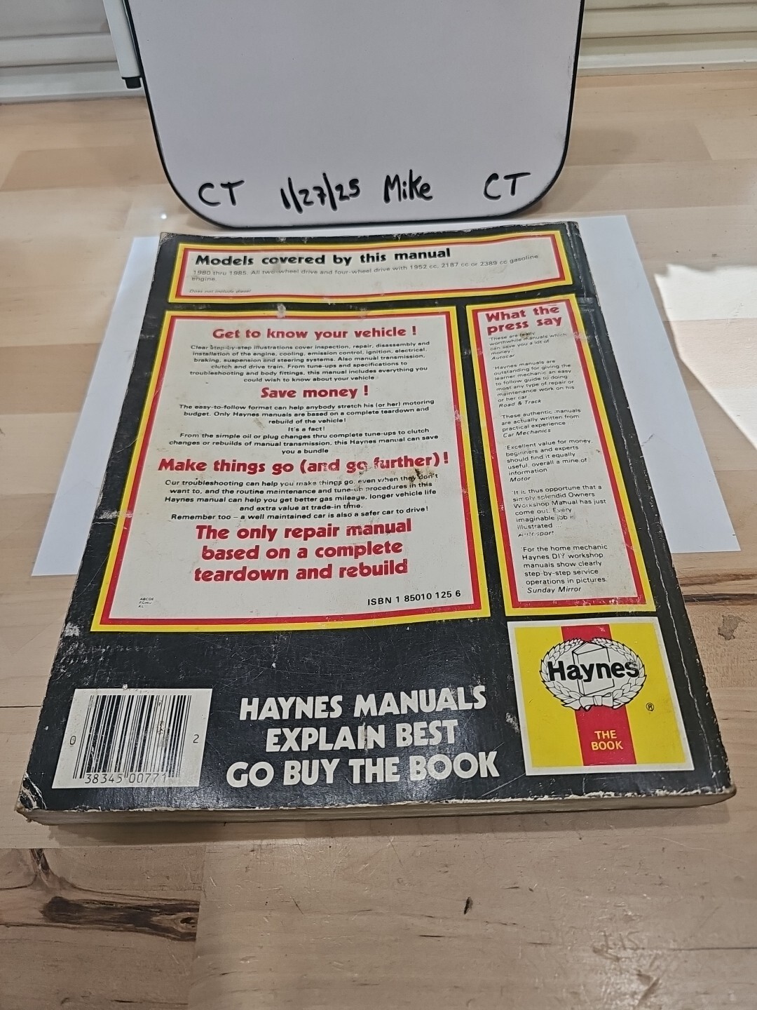 Haynes 771 Nissan/Datsun Pickups & Pathfinder 1980 thru 1988 Repair Manual - Image 3