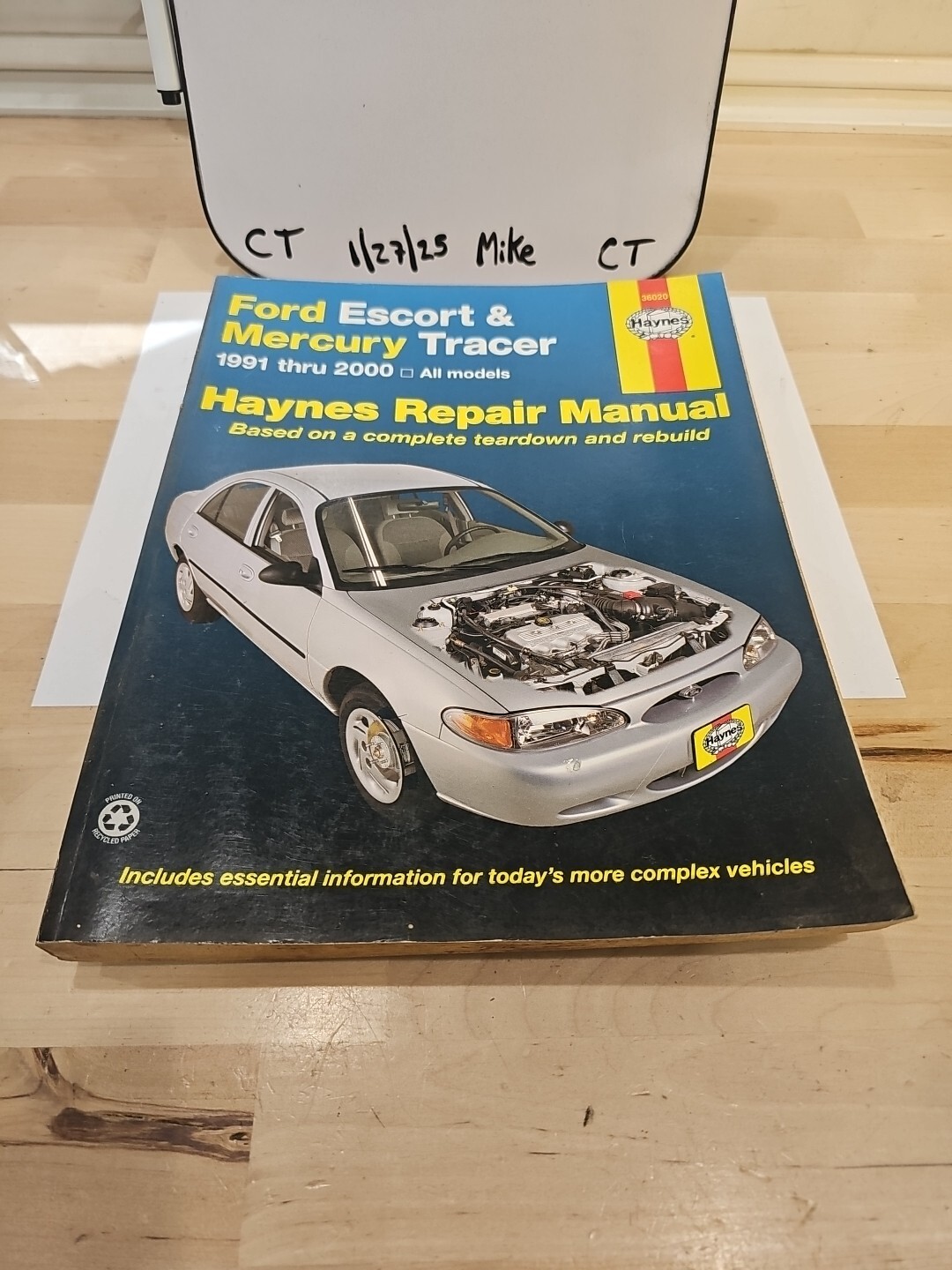 Haynes Ford Escort Mercury Tracer Repair Manual 36020 1991 - 2002