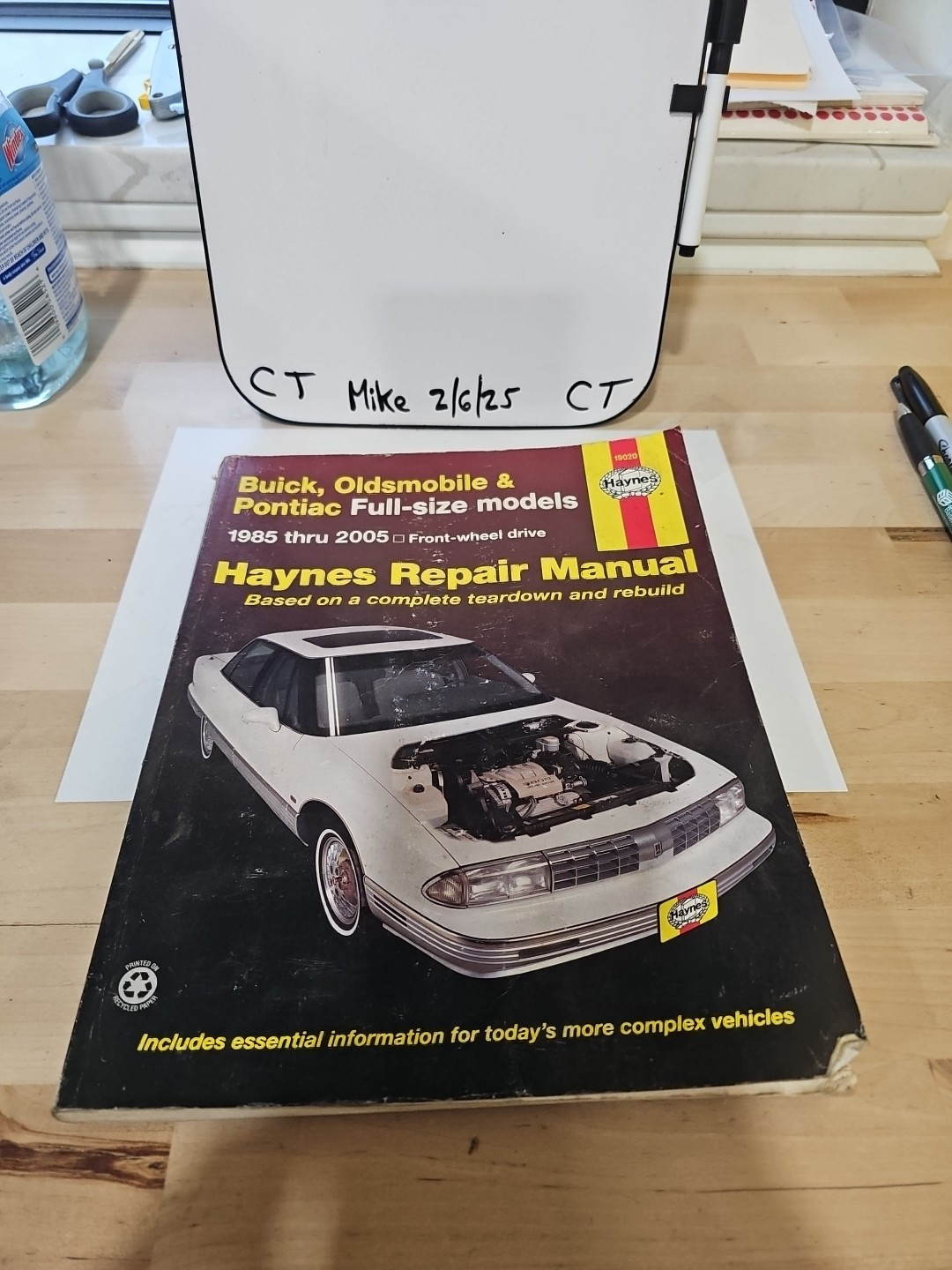 Haynes Repair Manual Buick Oldsmobile Pontiac Full Size Cars 1985-2005 #19020