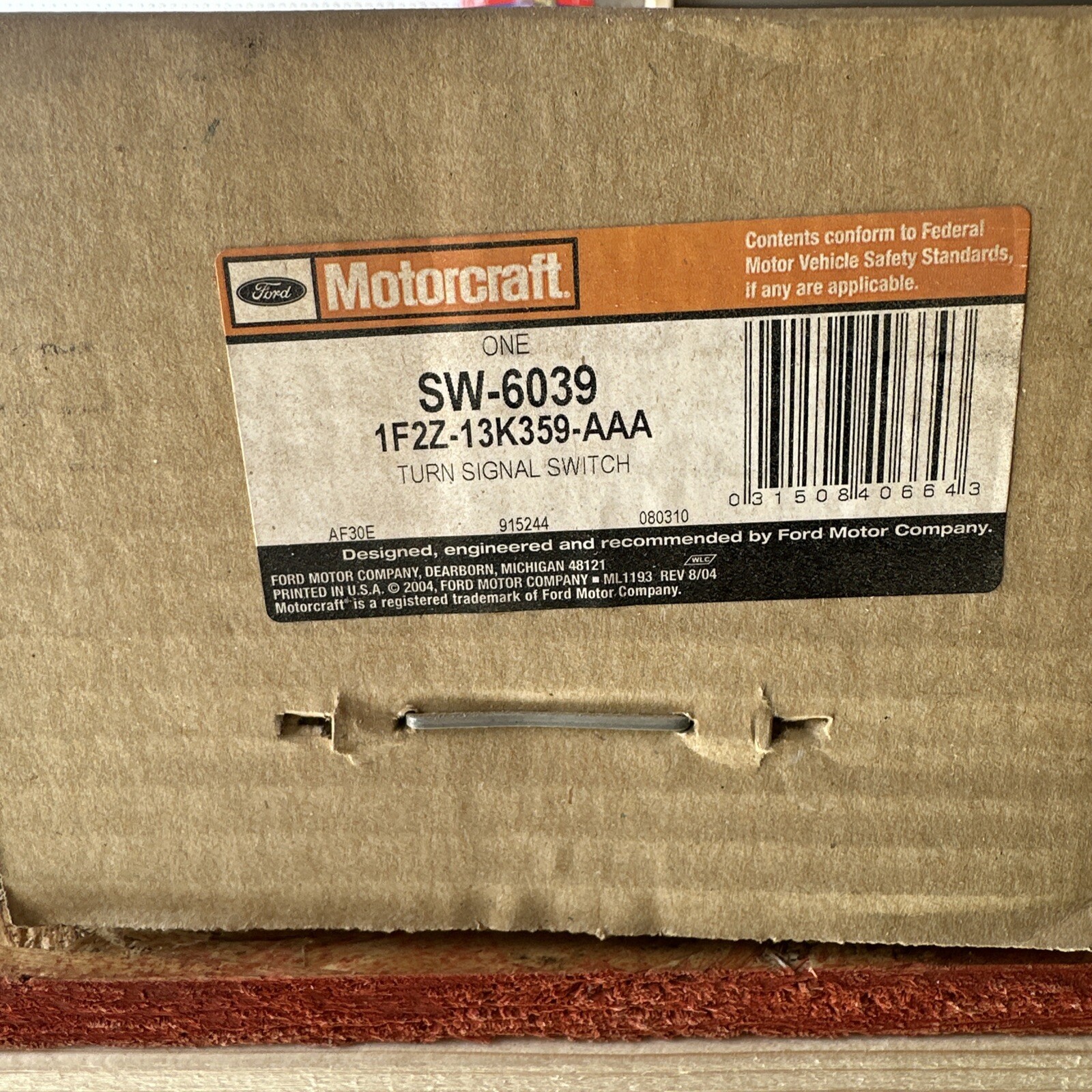 Hazard Warning Switch-Turn Signal Switch Motorcraft fits 99-03 Ford Windstar OEM