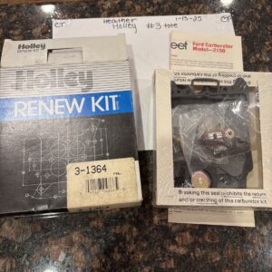 Holley Renew Kit 3-1364 2BBL FORD Carburetor Model 2150 8 CYL 1982 FORD