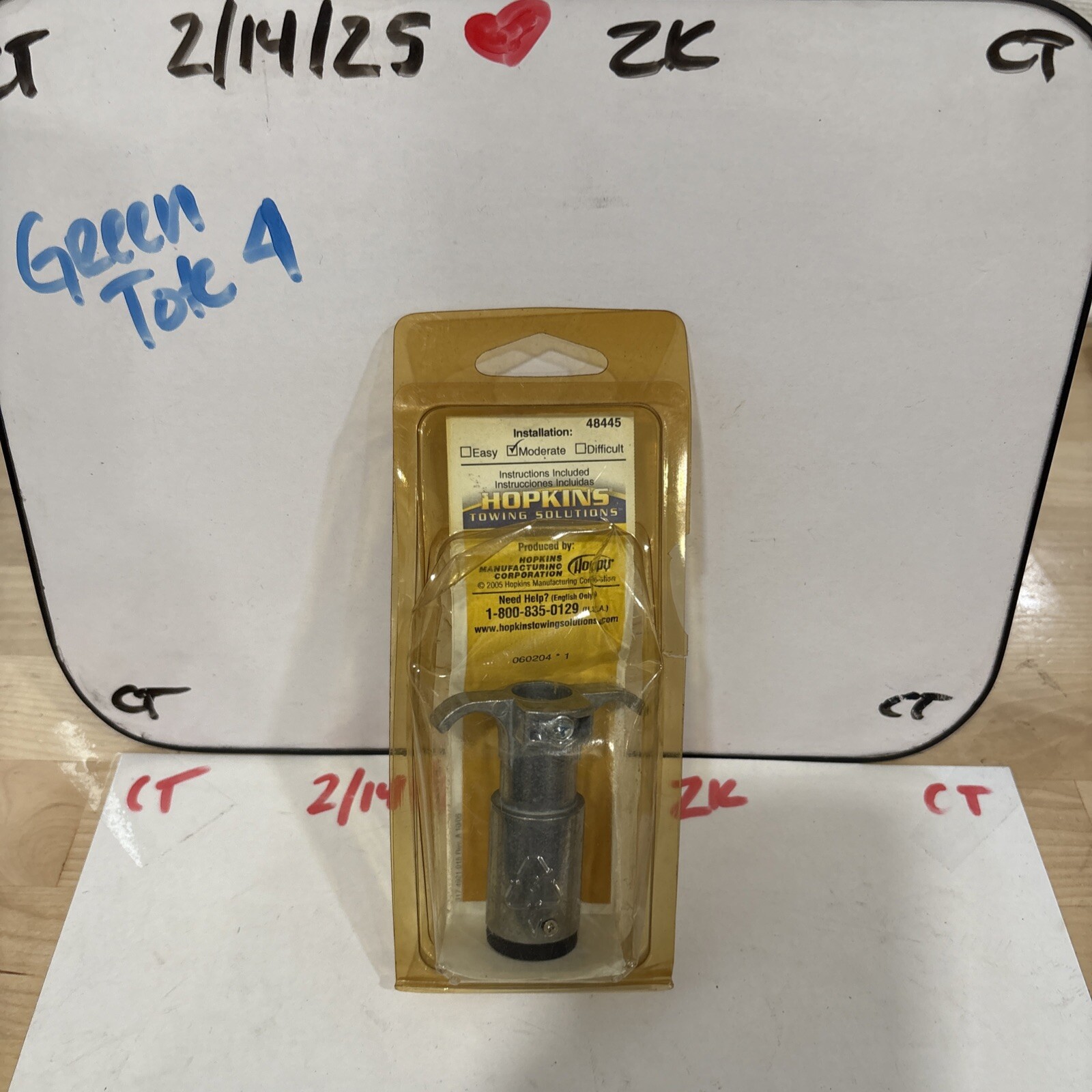 Hopkins 48445 Towing Solutions 6 Pole Round Trailer End Plug Metal Connector