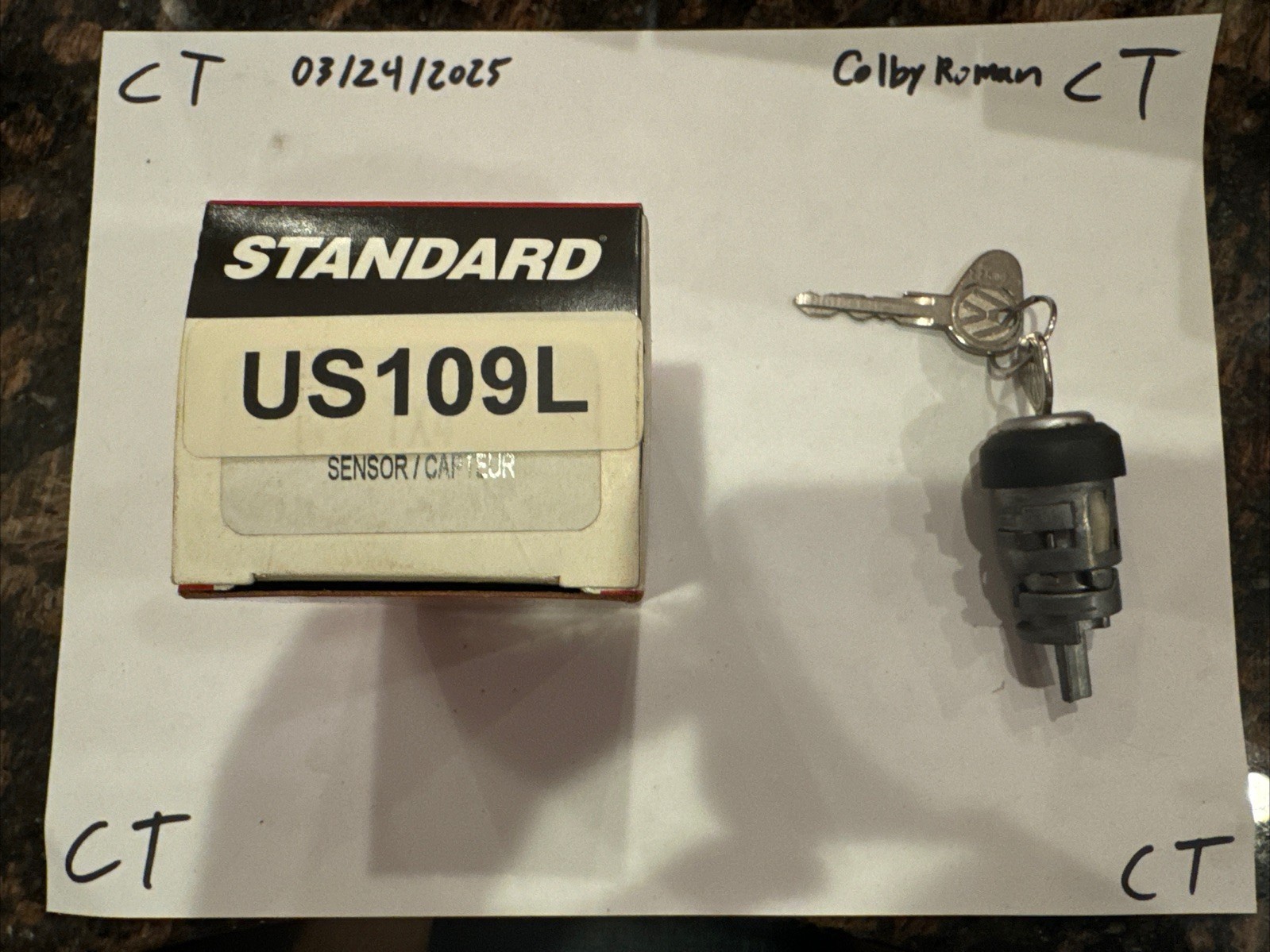 Ignition Lock Cylinder Standard US-109L - Image 3