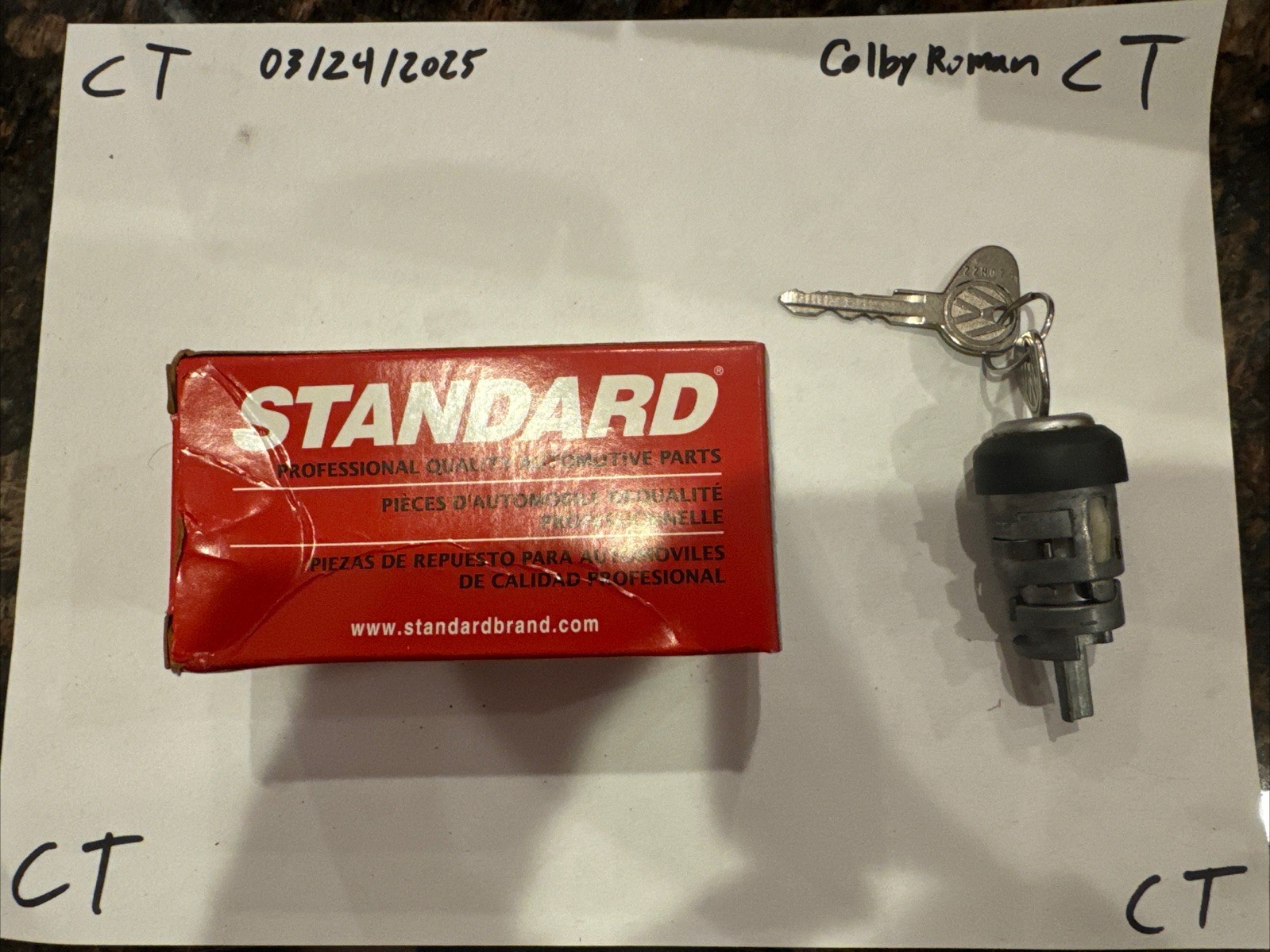 Ignition Lock Cylinder Standard US-109L